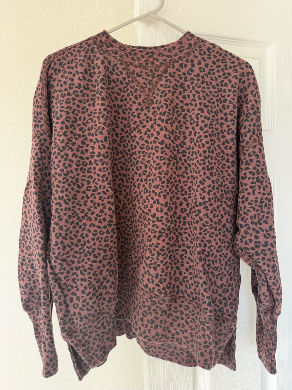 Abercrombie & Fitch Leopard Crewneck Sweater